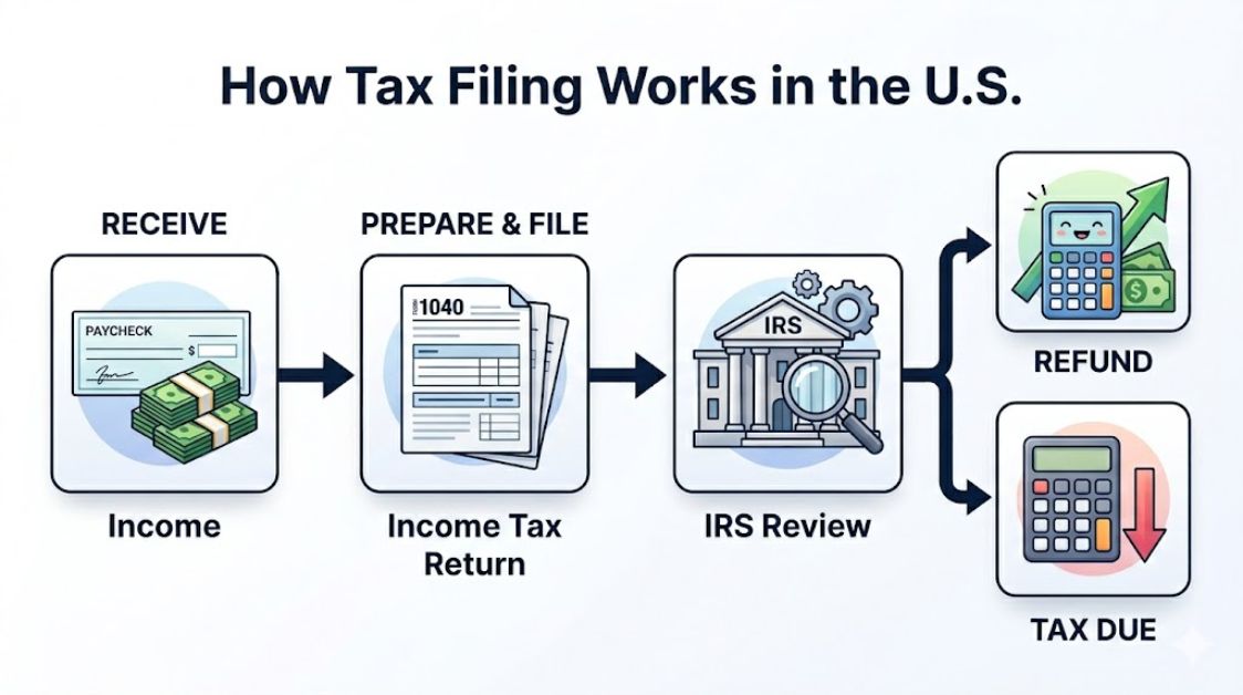 Filing Process Flow Diagram
