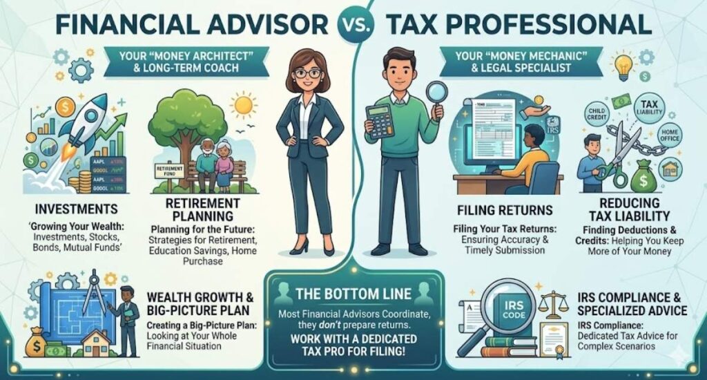 Financial Advisor vs Tax Professional